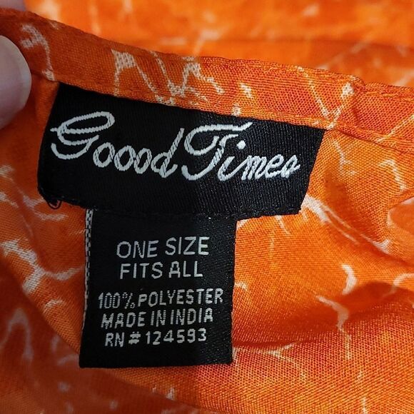 Good Times woman's orange caftan - Picture 9 of 10